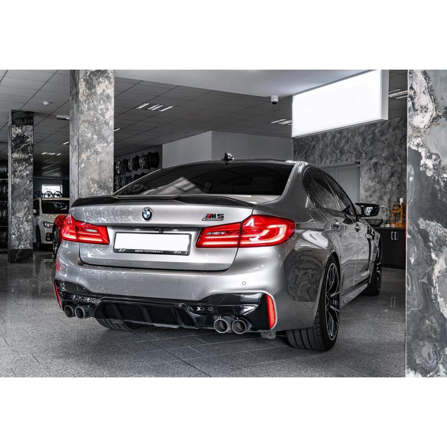 BMW 5 Series / M5 G30 F90 - Gloss Black CS Style Rear Spoiler