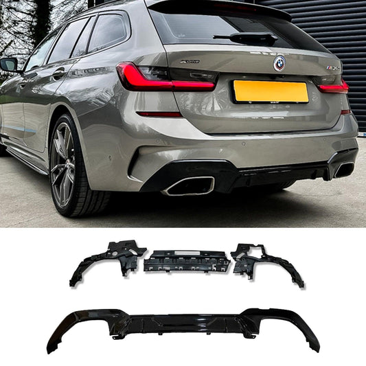 BMW G20/G21 M340i Pre-LCI 2019-2021 Gloss Black M Performance MP Rear Diffuser