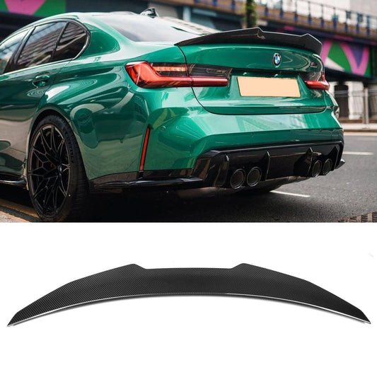 BMW M3 G80 / G20 - PRE PREG CARBON FIBRE PSM DUCK TAIL REAR SPOILER