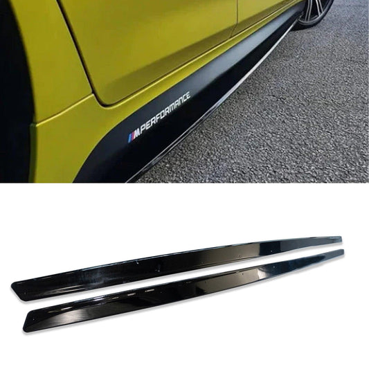 BMW M3 M4 F80 M-Performance 2014-2020 Side Skirt Splitters in Gloss Black