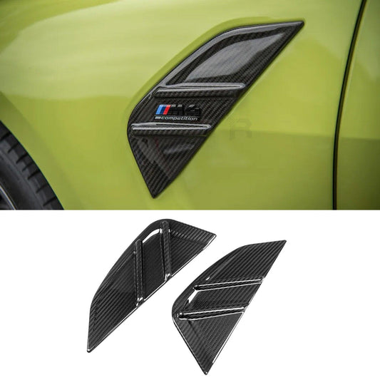 BMW M3 M4 G80 G82 - Dry Carbon Fiber Side Fender Badge Covers