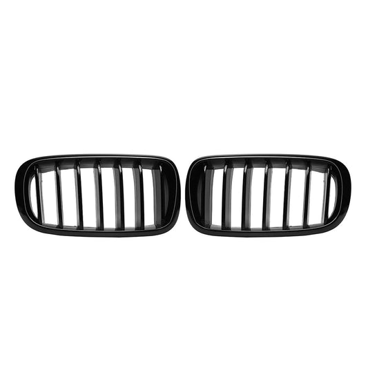 BMW X5 F15 2013-2018 - Gloss Black Front Grill - Solid Slat