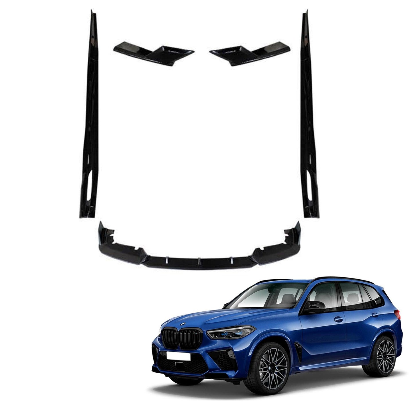 BMW X5M F95 2018+ - Black Knight Aero Kit in Gloss Black