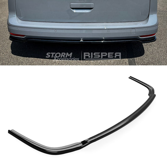 Volkswagen Caddy MK5 2021+ - Rear Bumper Splitter in Gloss Black