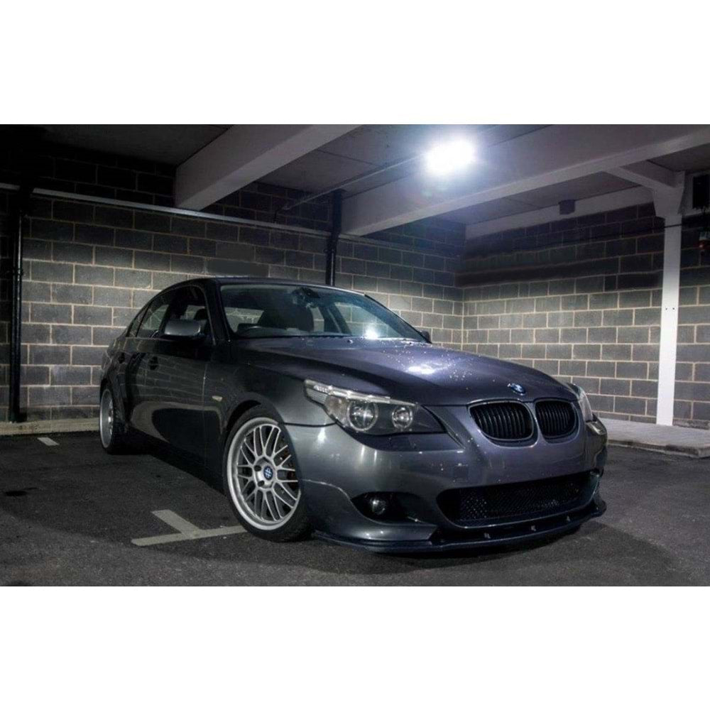 BMW 5 Series E60 03-09 Refined Style Gloss Black Front Splitter
