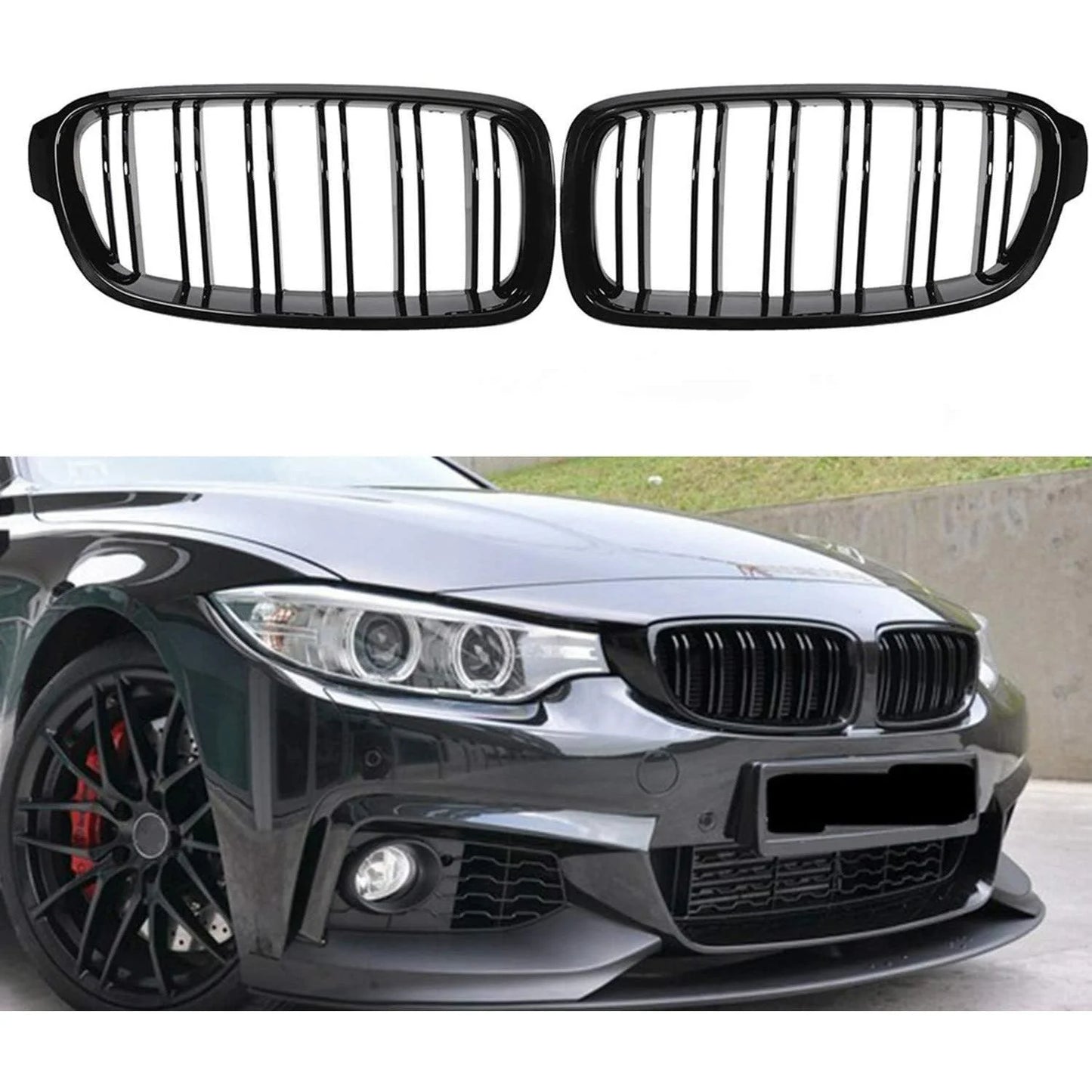 BMW 3 Series F30 2012-2018 Gloss Black Full Body Kit - 3 Diffuser Options