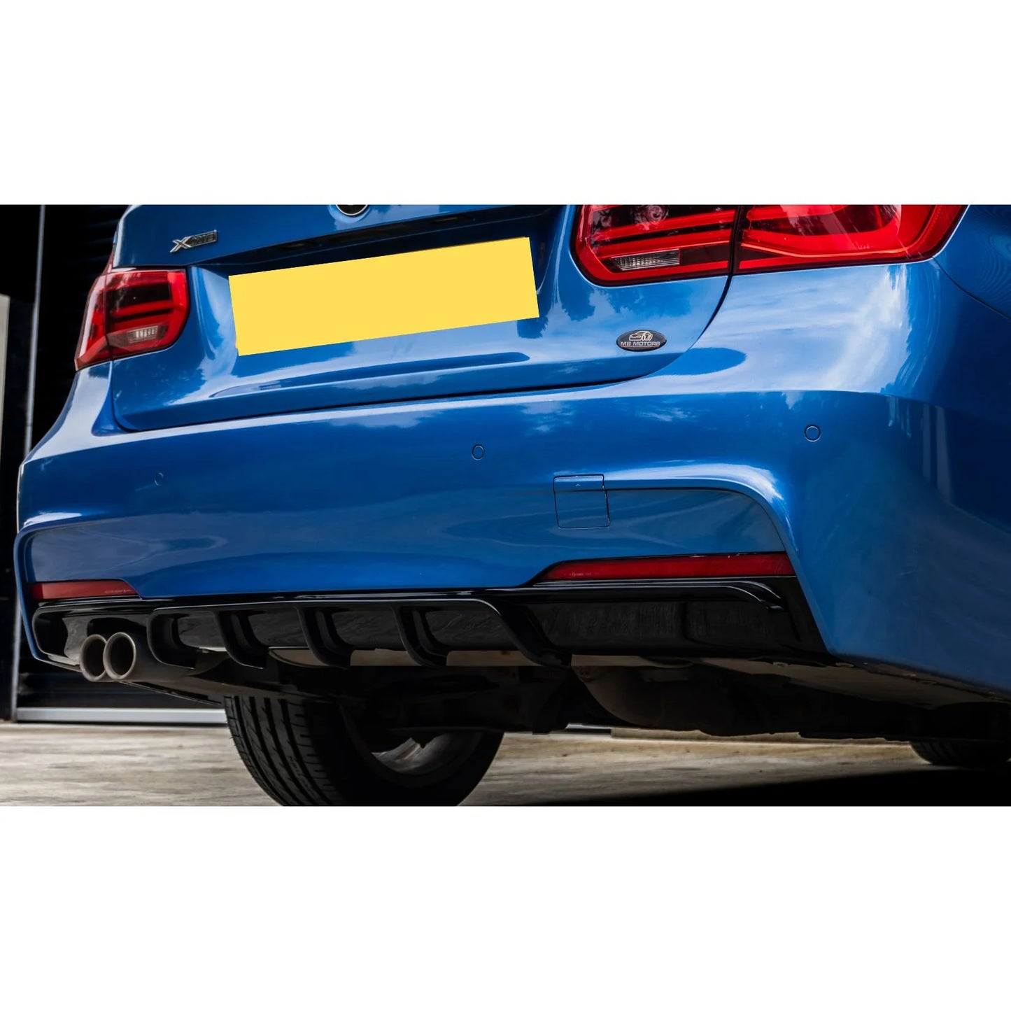 BMW 3 Series F30 M Sport 2012-2018 Gloss Black Full Aero Body Kit - Diffuser 00___