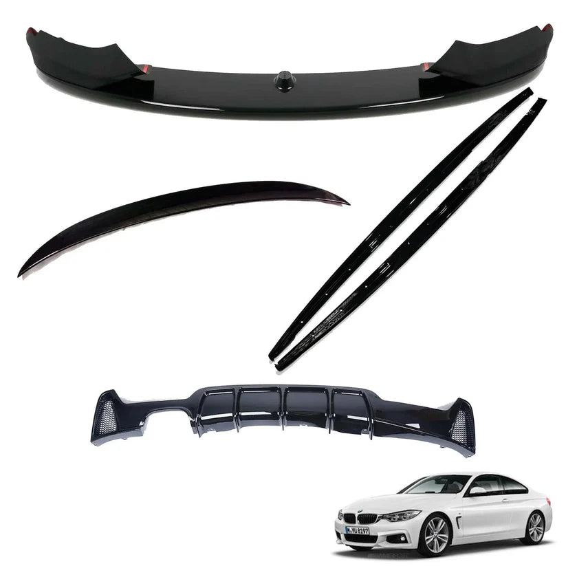 BMW 4 Series F36 (GranCoupe) 2014-2020 Gloss Black Full Body Lip Kit