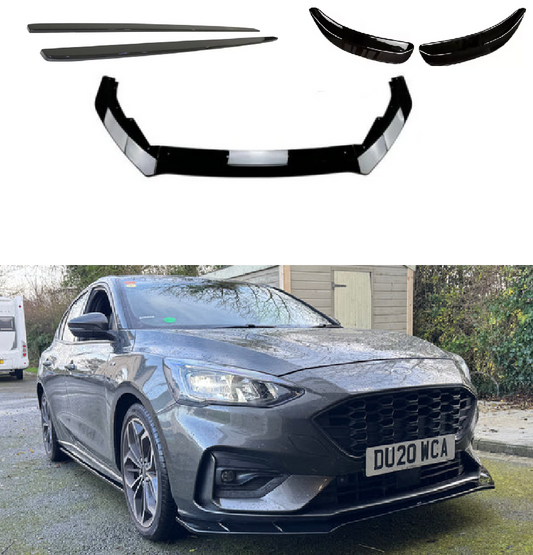 Ford Focus Mk4 ST-Line 2019-2022 Gloss Black Full Lip Body Kit