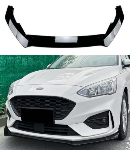 Ford Focus Mk4 ST-Line 2019-2022 Gloss Black Front Splitter Spoiler Lip