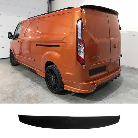 Ford Transit Custom 2012+ Barn Door Rear Spoiler In Gloss Black