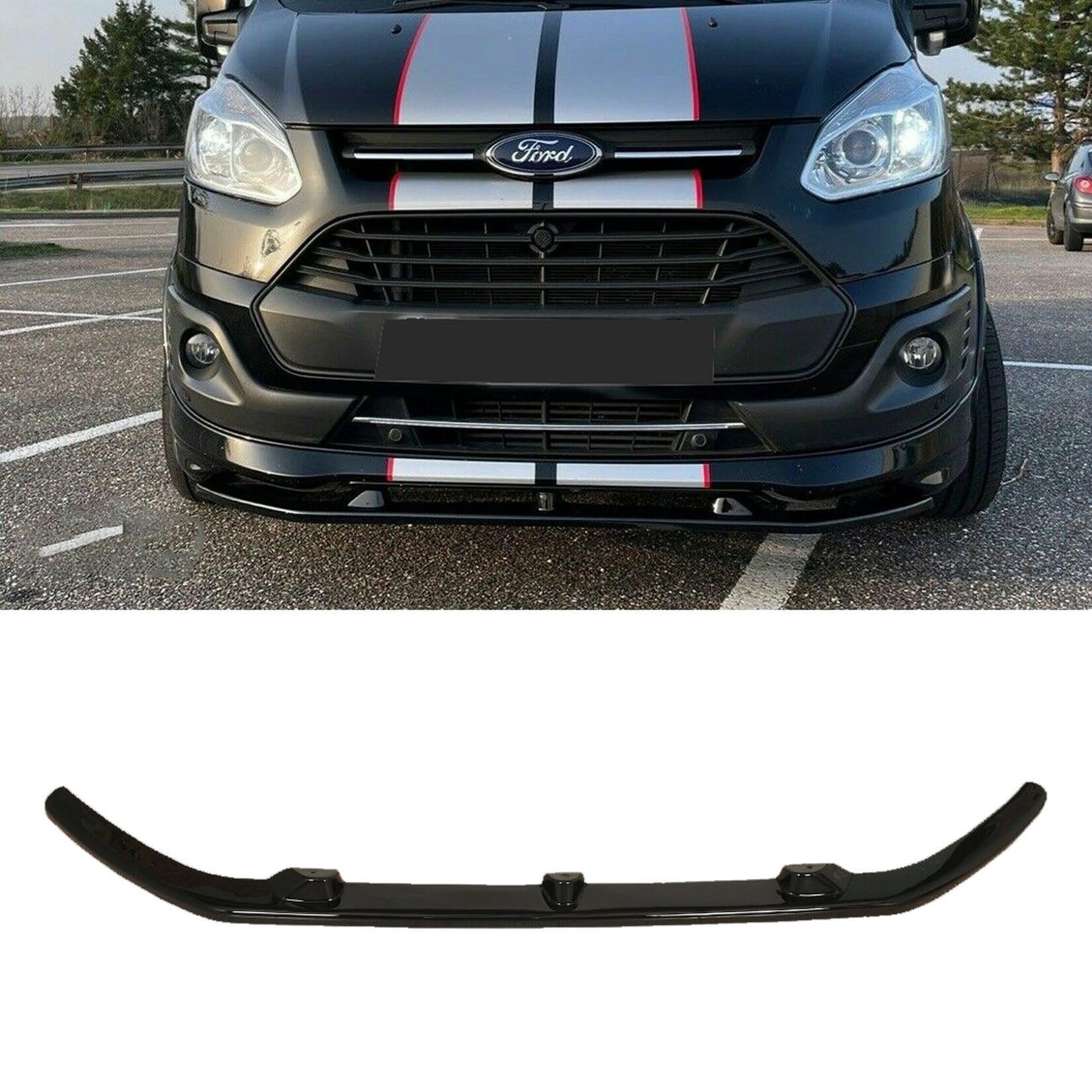 Ford Transit Custom Sport 2018 Onward - STX Front Sportline Splitter Spoiler