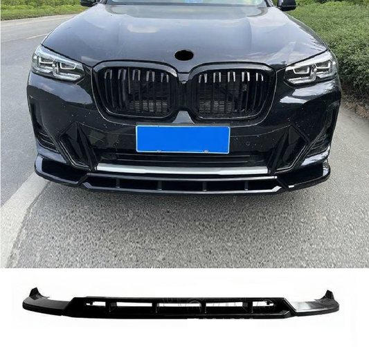 BMW X3 G01 LCI M Sport 2021-2024 - Front Splitter Lip - Gloss Black