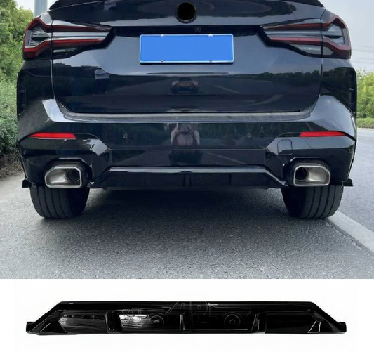 BMW X3 G01 LCI M Sport 2021-2024 - Rear Diffuser Lip - Gloss Black