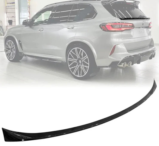 BMW X5 G05 LCI X5M F95 LCI 2022+ Gloss Black Rear Mid Wing Boot Spoiler Lip
