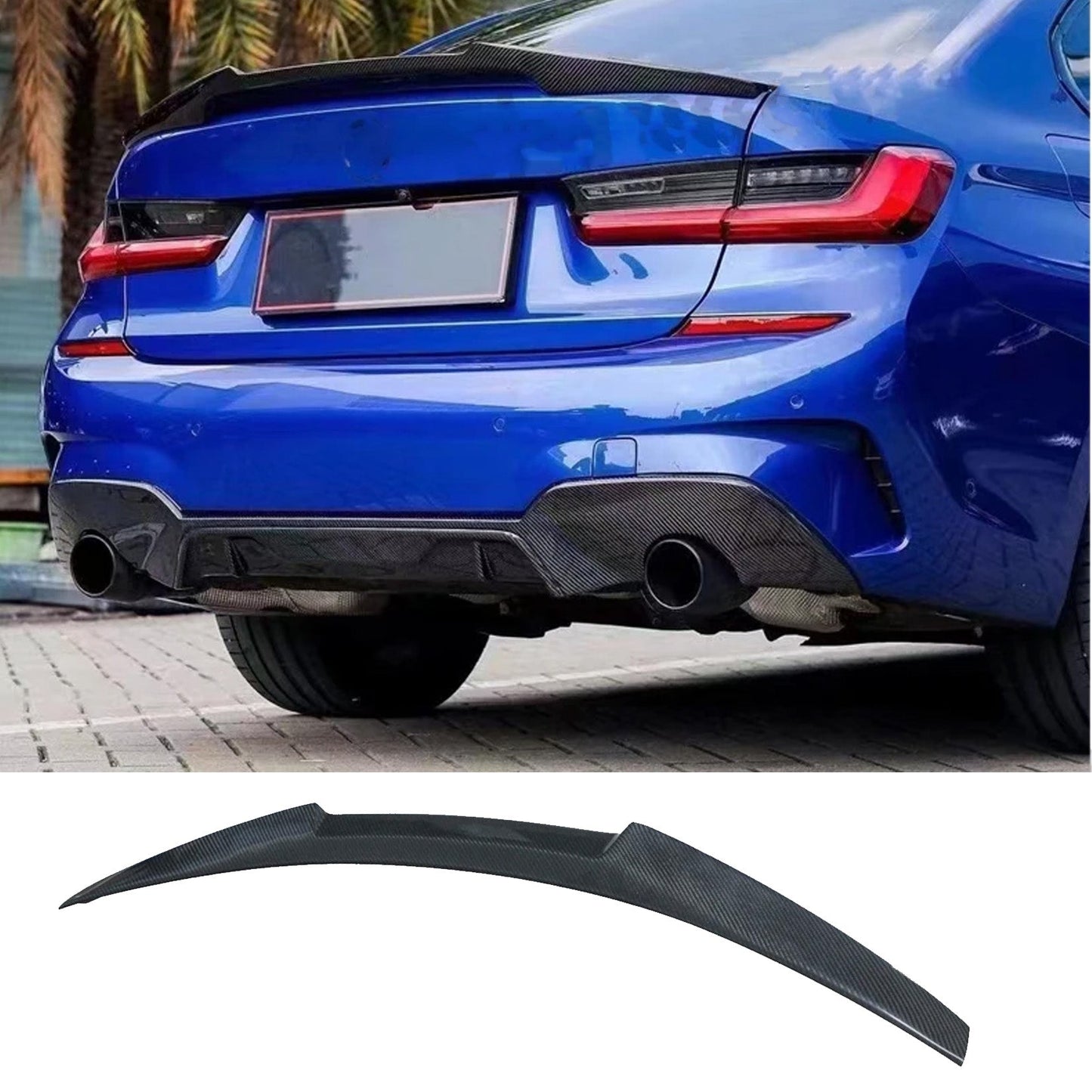 BMW 3 Series G20 2018+ / G80 M3 Carbon Look M3 Style Rear Spoiler