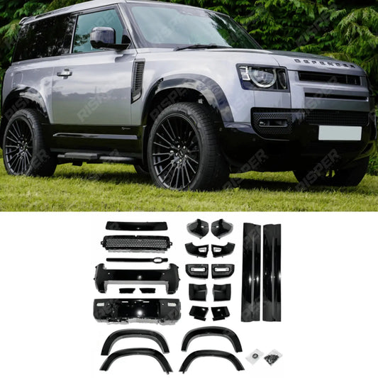 Gloss Black Full Upgrade KitFor Land Rover Defender L663 90