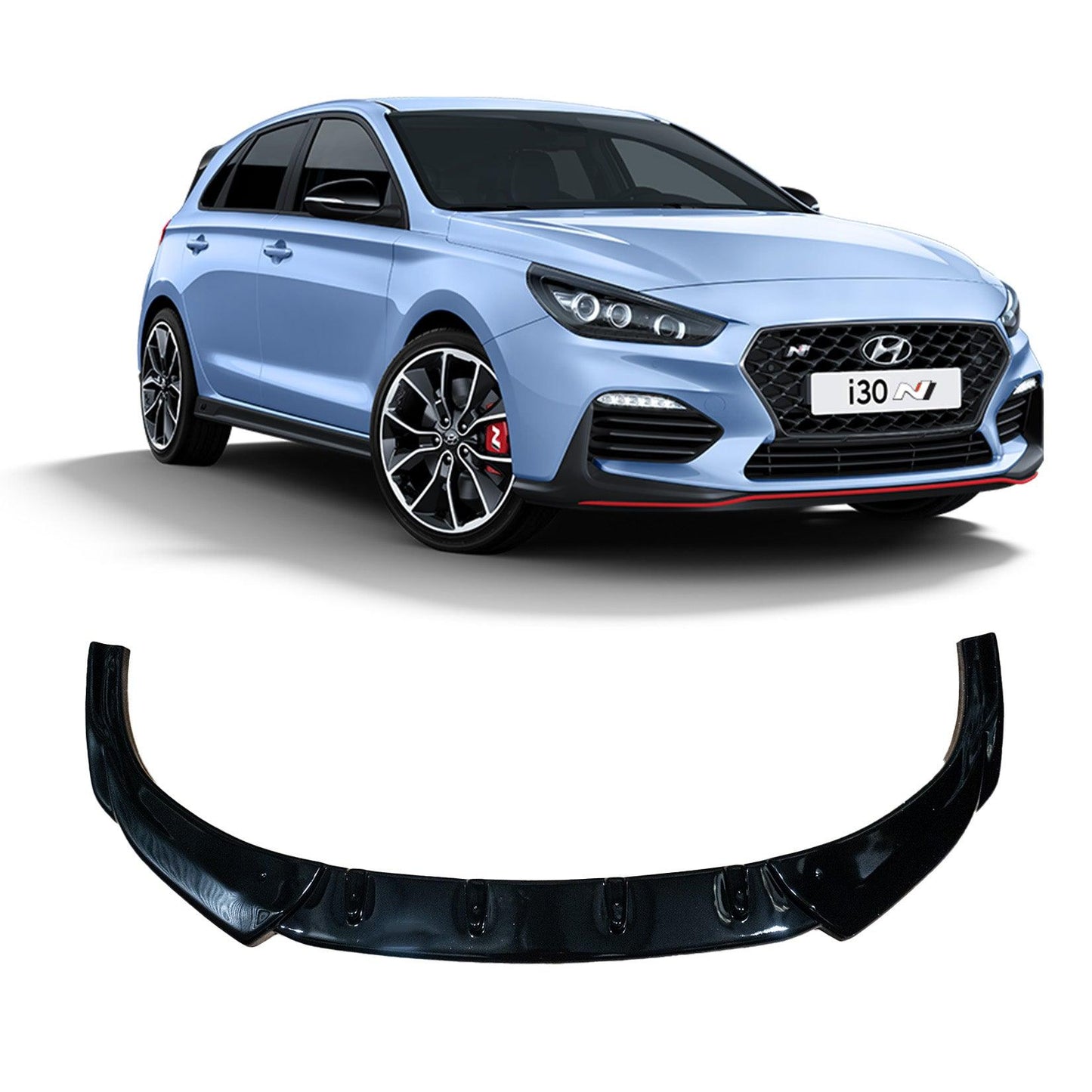 Hyundai i30 N MK3 Hatchback/Fastback 2017-2020 - RISPER Front Splitter In Gloss Black