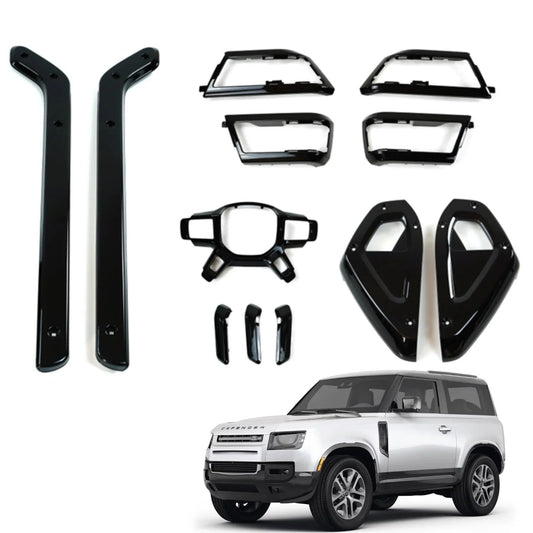 Land Rover Defender 2020-23 L663 90/110/130 Gloss Black Interior Styling Kit