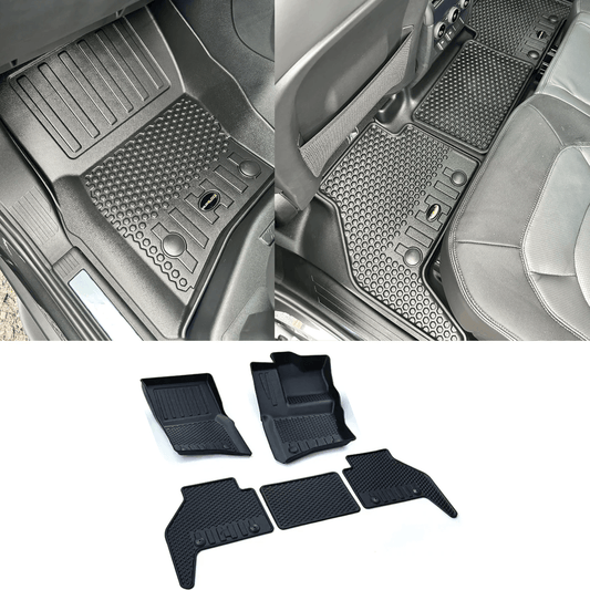 Land Rover Defender L663 110 2020 On - RHD Mud Block Floor Mats Full Set