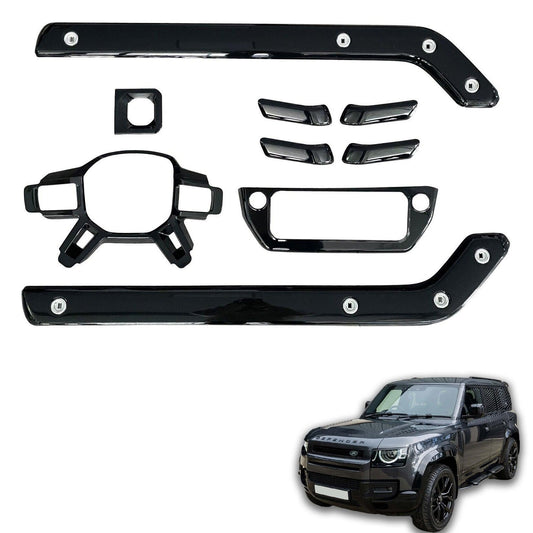 Land Rover Defender L663 2020 On Gloss Black Interior Trim Kit