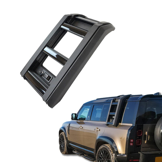 Land Rover Defender L663 90/110/130 2020 On OEM Style Side Roof Ladder - Gloss Black