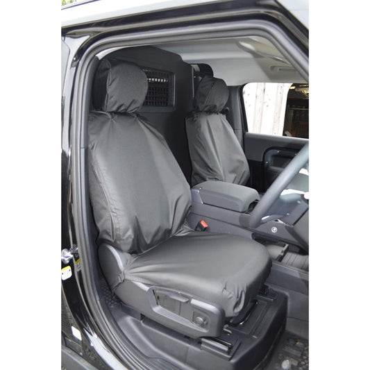 Land Rover Defender L663 2020+ Front Seat Covers Pair In Black