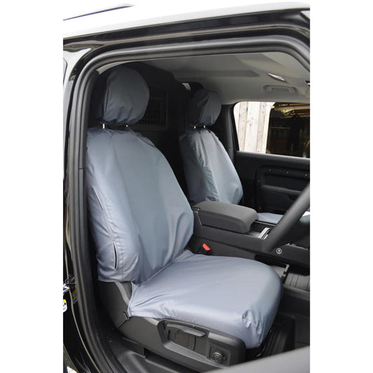 Land Rover Defender L663 2020+ Front Seat Covers Pair - Grey