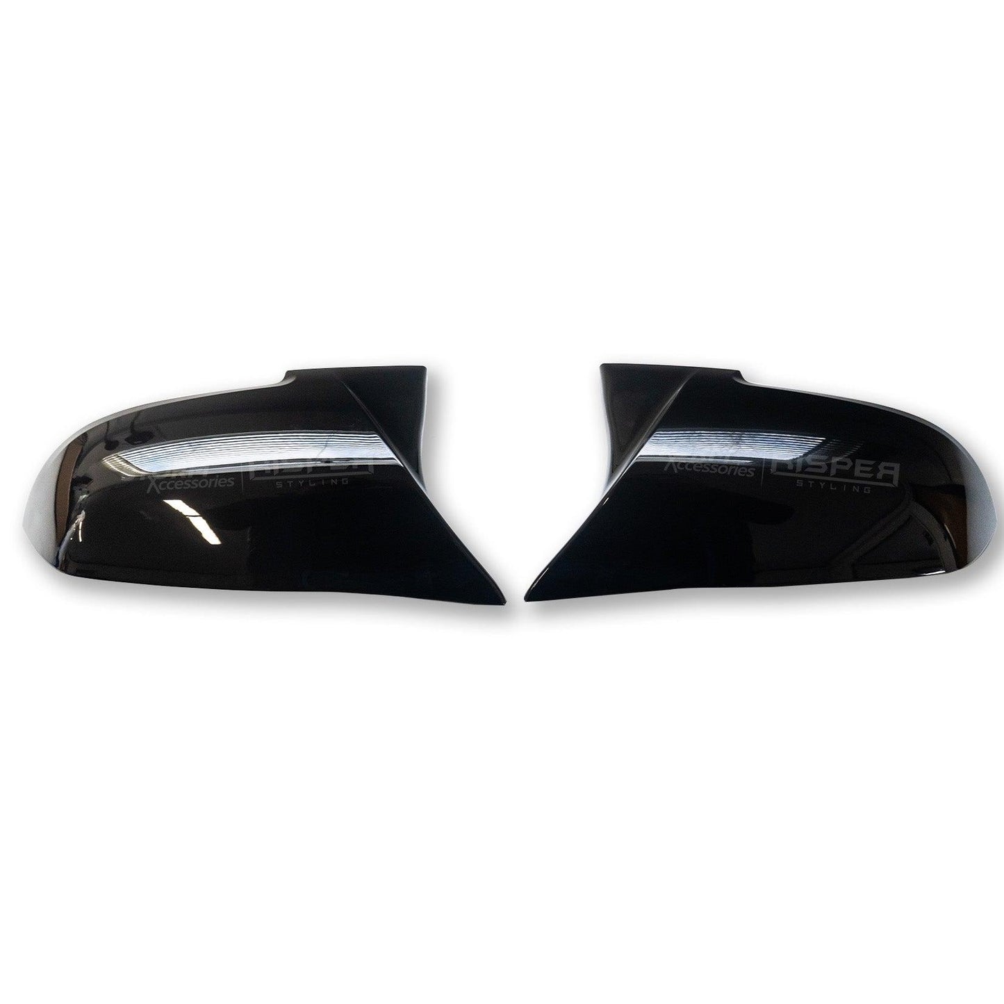 M Style Mirror Covers in Gloss Black for BMW F20/F22/F30/F35/F34/F32/F33/F36/E84/i3