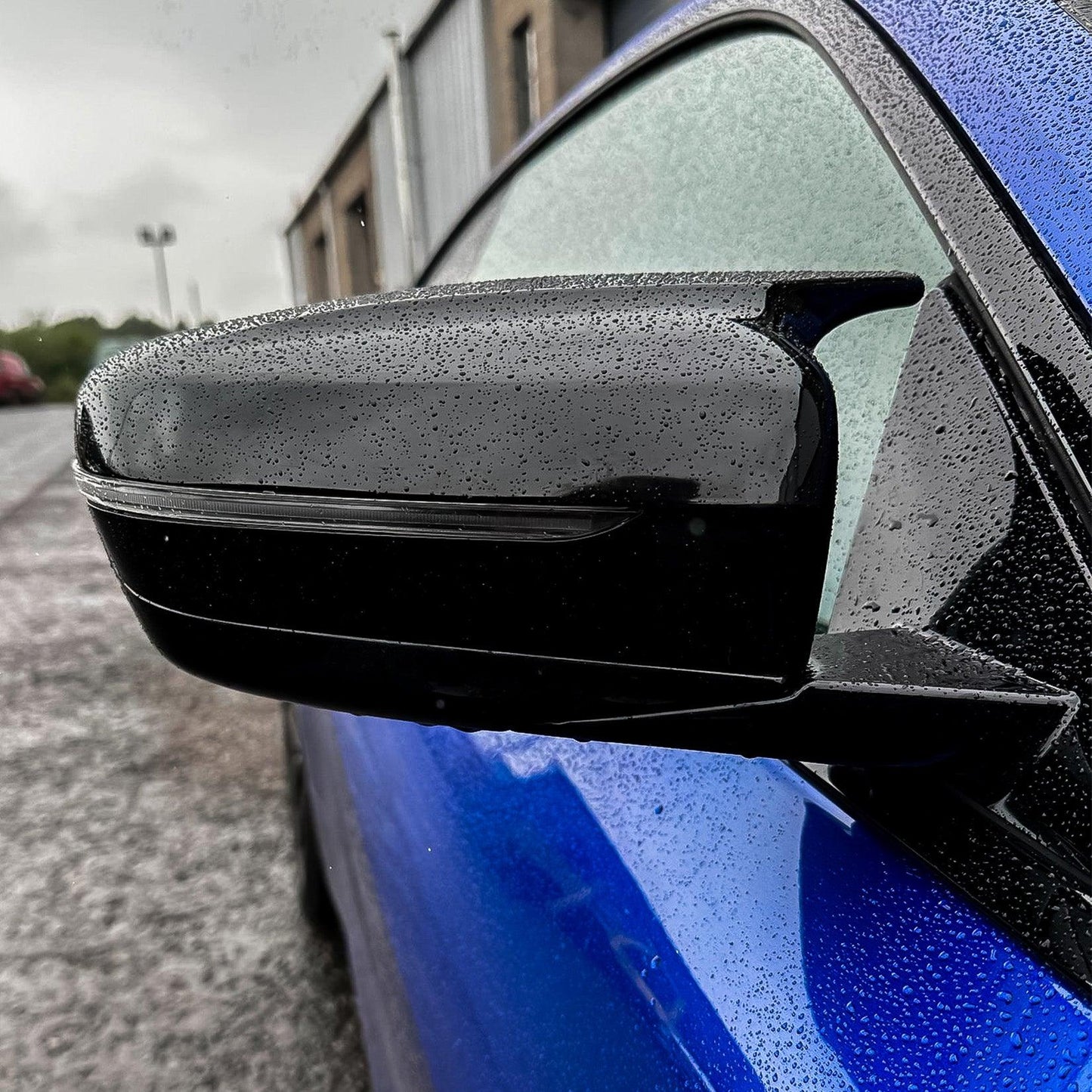 M Style Mirror Covers in Gloss Black for BMW G Series G20 G22 G23 G30 G11 G15