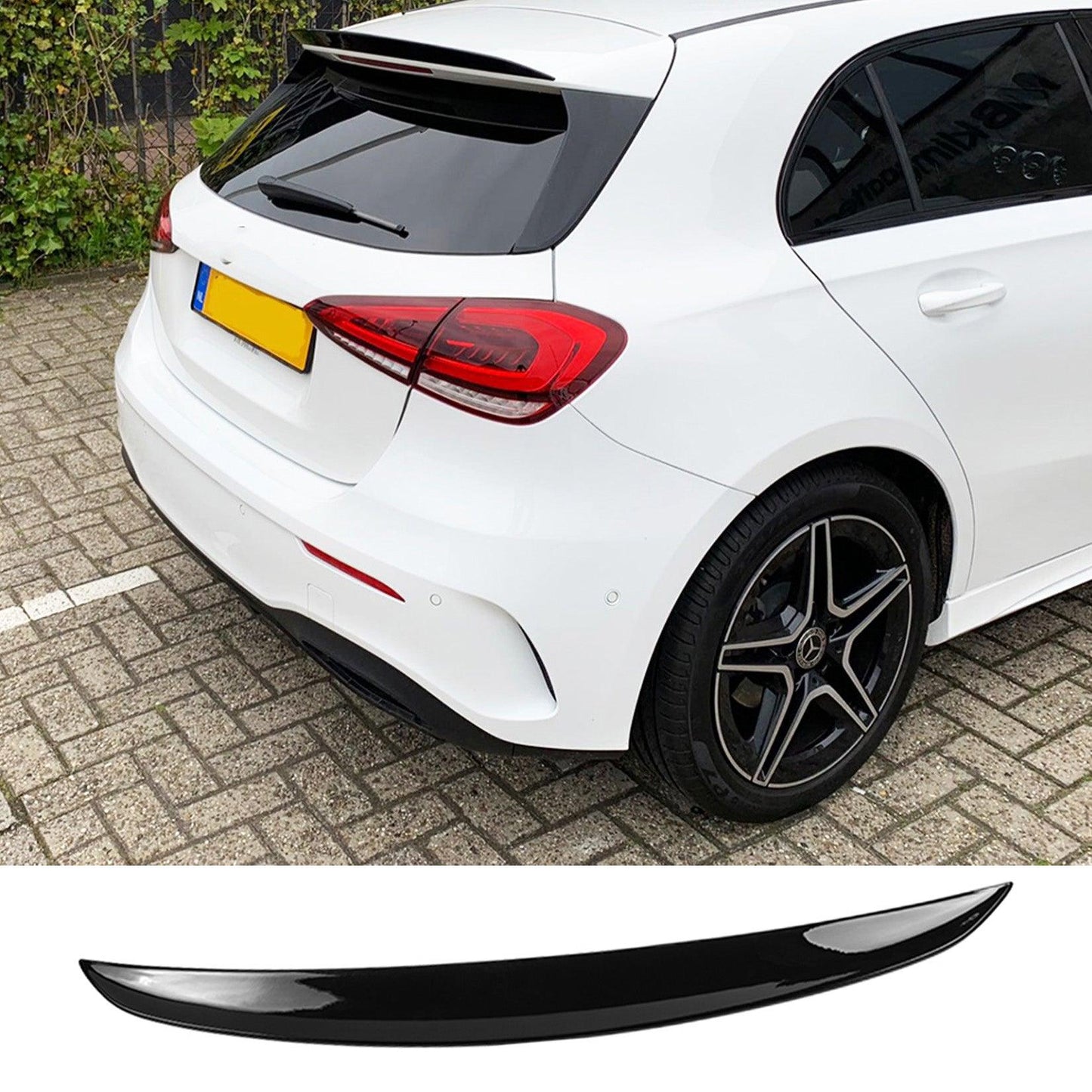 MERCEDES A CLASS W177 2020+ - A35 AMG STYLE REAR SPOILER - GLOSS BLACK