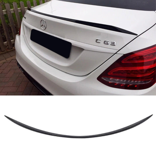 MERCEDES C CLASS W205 2018-2020 - AMG STYLE REAR BOOT SPOILER IN GLOSS BLACK