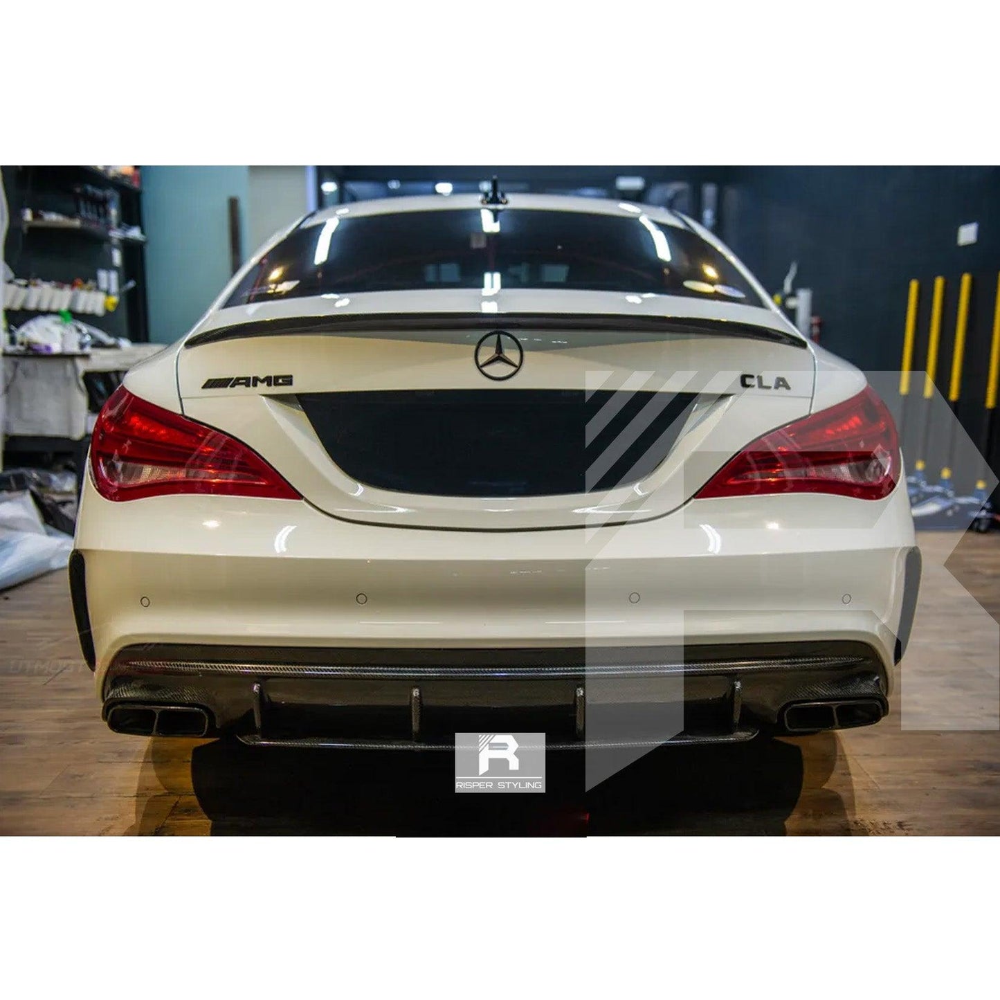 Mercedes CLA W117 2013-2019 Gloss Black Rear Boot Spoiler