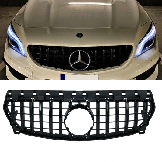 Mercedes CLA W117 Facelift 2016-2018 Panamericana GT-R Style All Black Front Grill