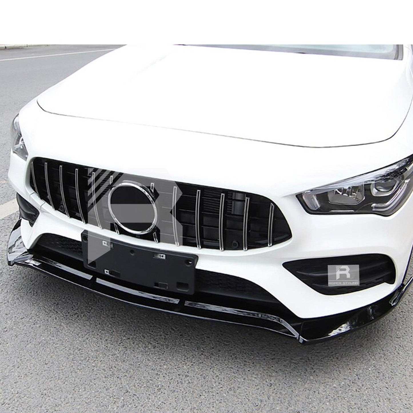 Mercedes CLA W118 2020+ Gloss Black 'CLA45S AMG Style' Front Splitter Lip