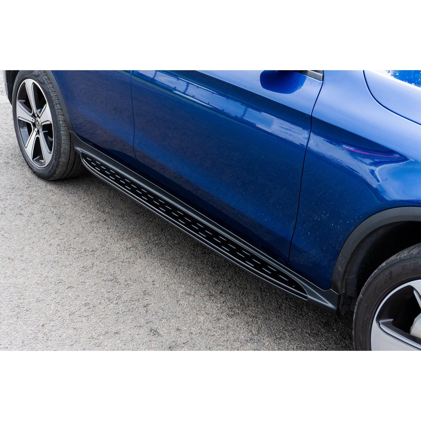 Mercedes GLC X253 2015-2022 - OE Style Integrated Side Steps Running Boards In Gloss Black