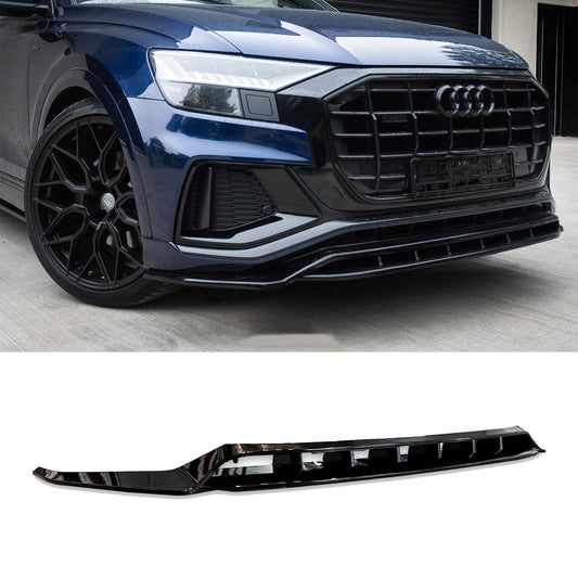 Audi Q8 S Line 2018+ Gloss Black Front Splitter Lip