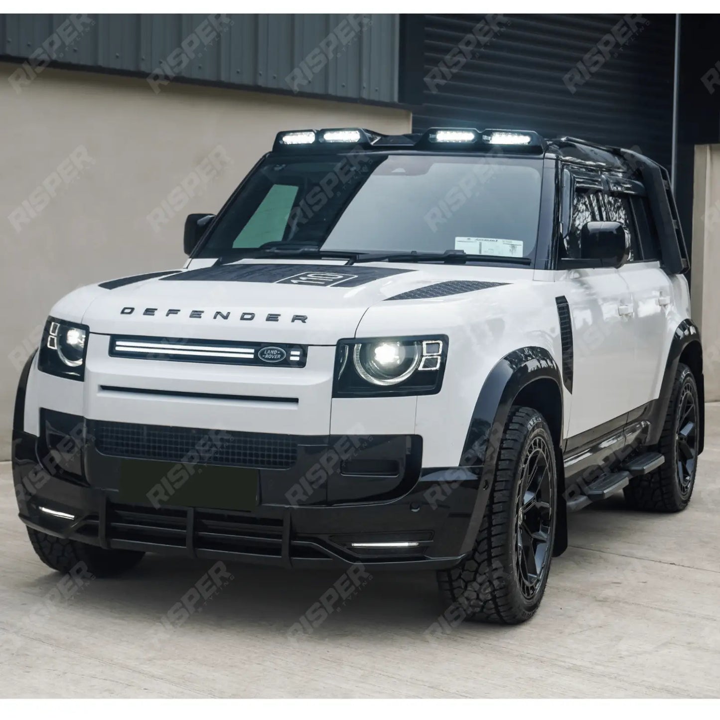 Roof Light Pod V2 In Gloss Black For Land Rover Defender L663 90/110/130 2020+