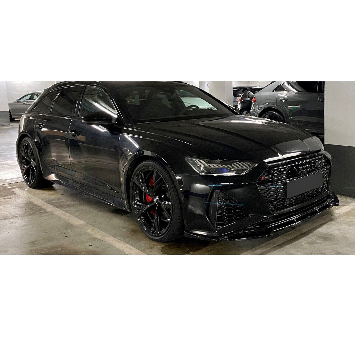 Audi RS6 C8 2019+ Gloss Black Front Splitter