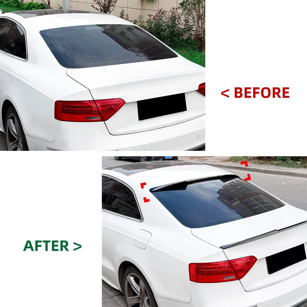 Rear Window Roof Spoiler for Audi A5 B8 2008-2016 Coupe