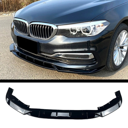 BMW 5 Series G30 SE 2017-2020 Gloss Black Front Splitter Spoiler Lip