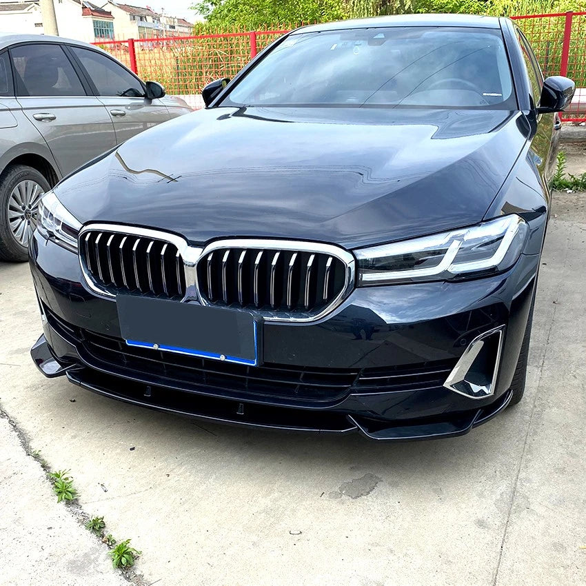 BMW 5 Series G30 LCI SE 2021-2023 Gloss Black Front Splitter Spoiler Lip