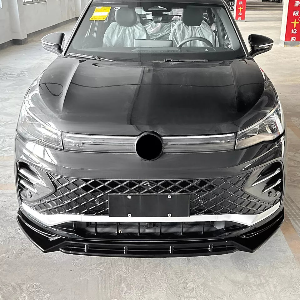 Volkswagen Tiguan Mk3 R-Line 2023+ Gloss Black Front Splitter Spoiler Lip