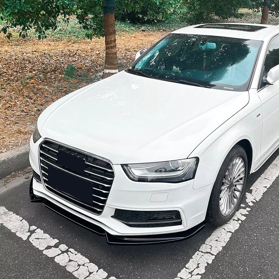 Audi A4/S4 B8.5 S-Line 2013-2016 Gloss Black Front Splitter Spoiler Lip