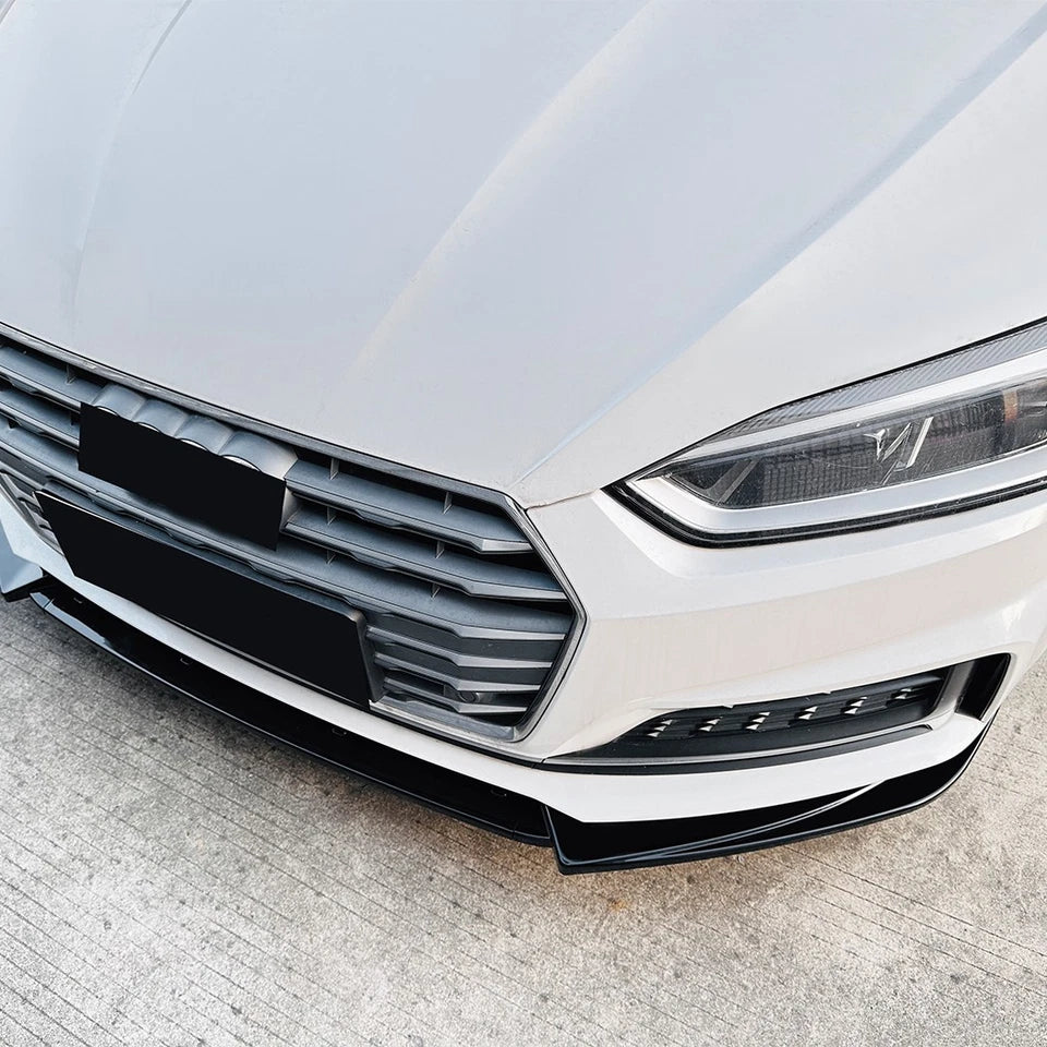 Audi A5/S5 B9 S-Line 2016-2019 Gloss Black Front Splitter Spoiler Lip