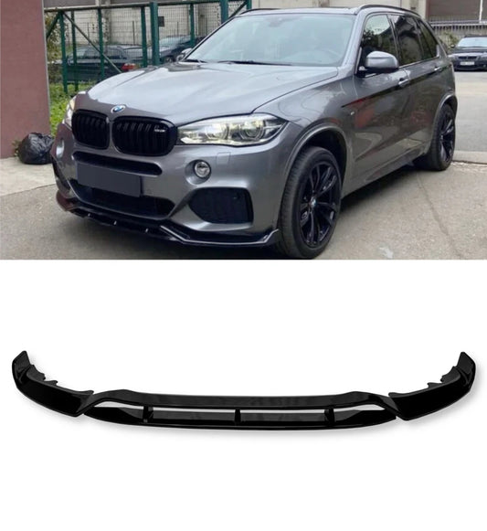 BMW X5 F15 2013-2018 M PERFORMANCE FRONT BUMPER SPLITTER LIP GLOSS BLACK