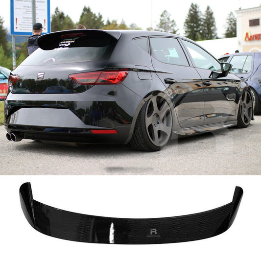 Seat Leon MK3 2012-2020 5 Door 'cupra Look' Rear Spoiler In Gloss Black