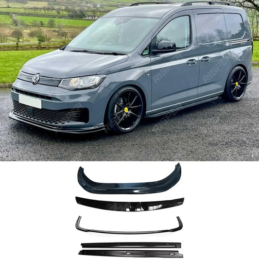Volkswagen Caddy MK5 2021+ LWB Body Kit In Gloss Black