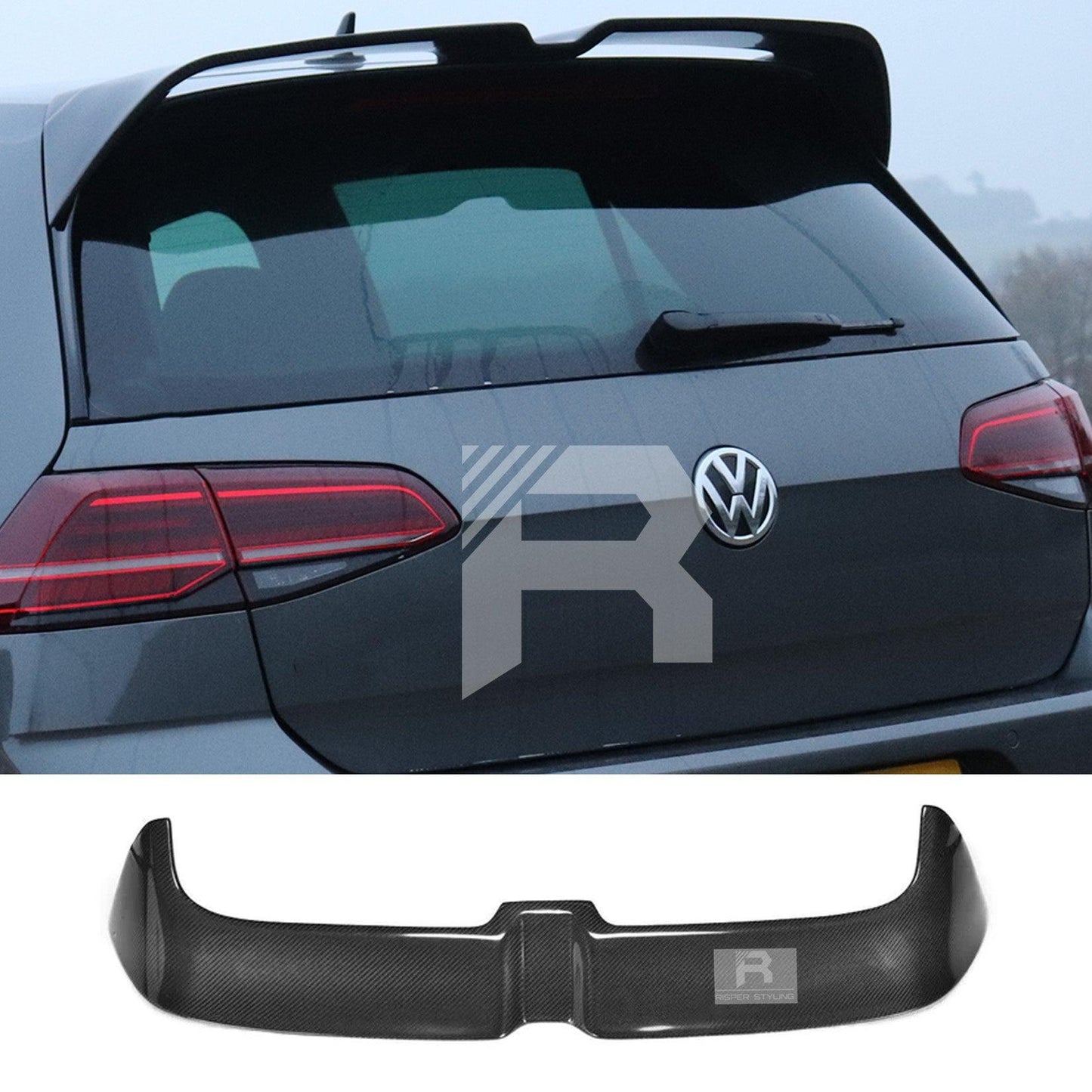 Volkswagen Golf MK7 / MK7.5 TSI/TDI 2012-2020 - Oettinger Style Rear Spoiler in Carbon Look