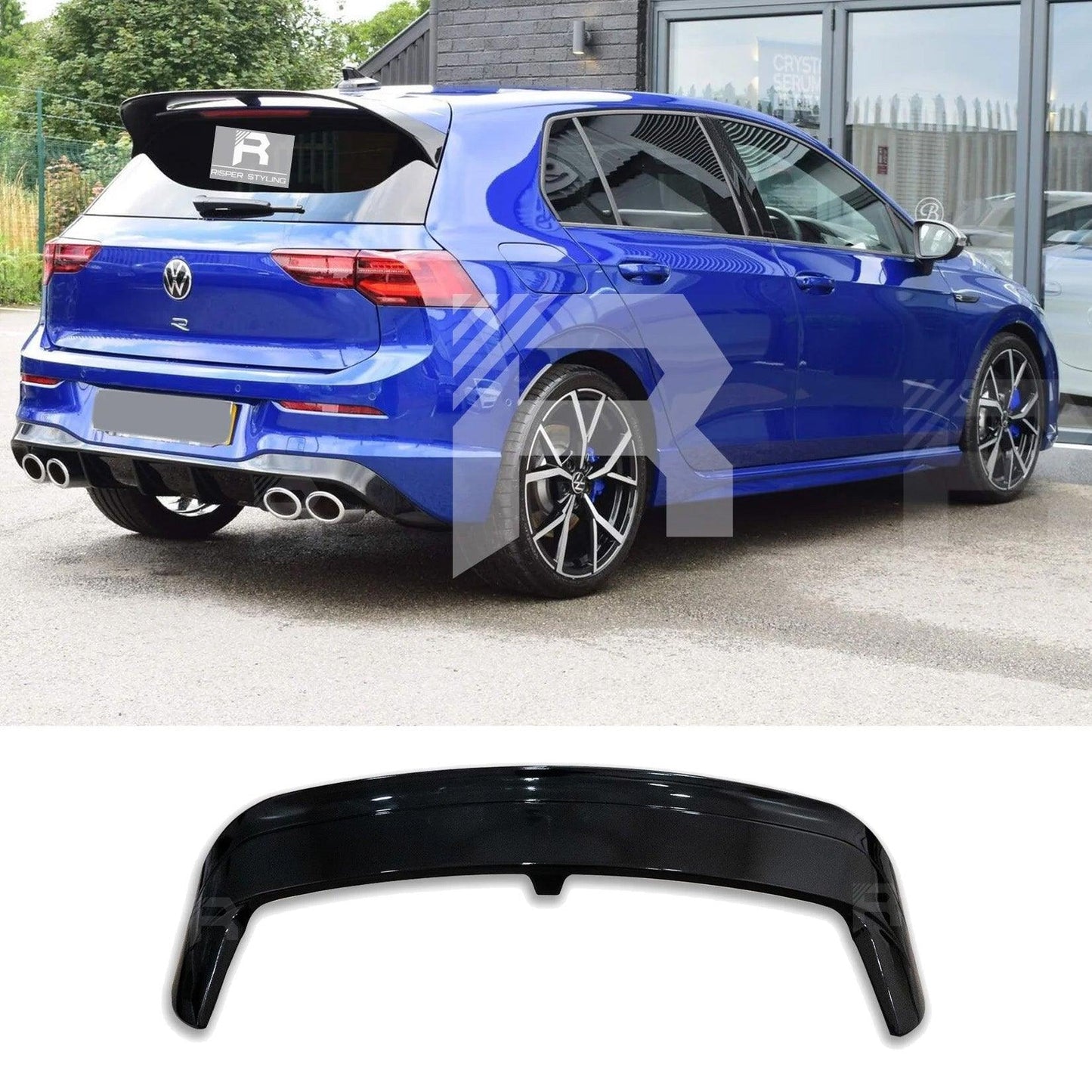 Volkswagen Golf MK8 R/R-Line/GTI 2020+ - Club Sport CS Style Rear Spoiler in Gloss Black